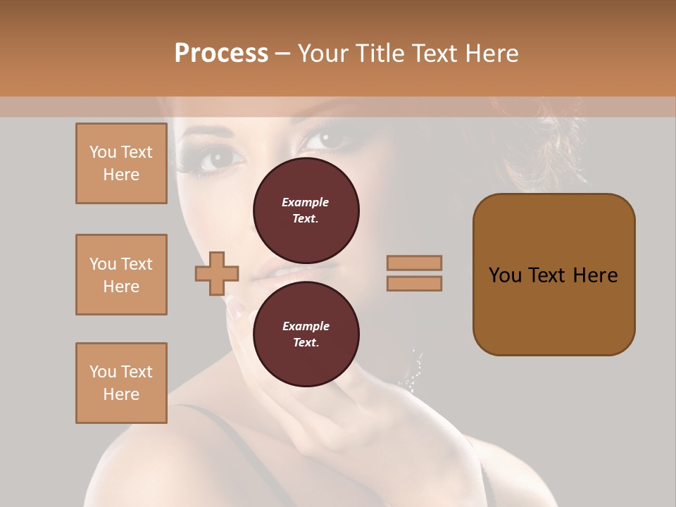 Face Eye Make Up One PowerPoint Template