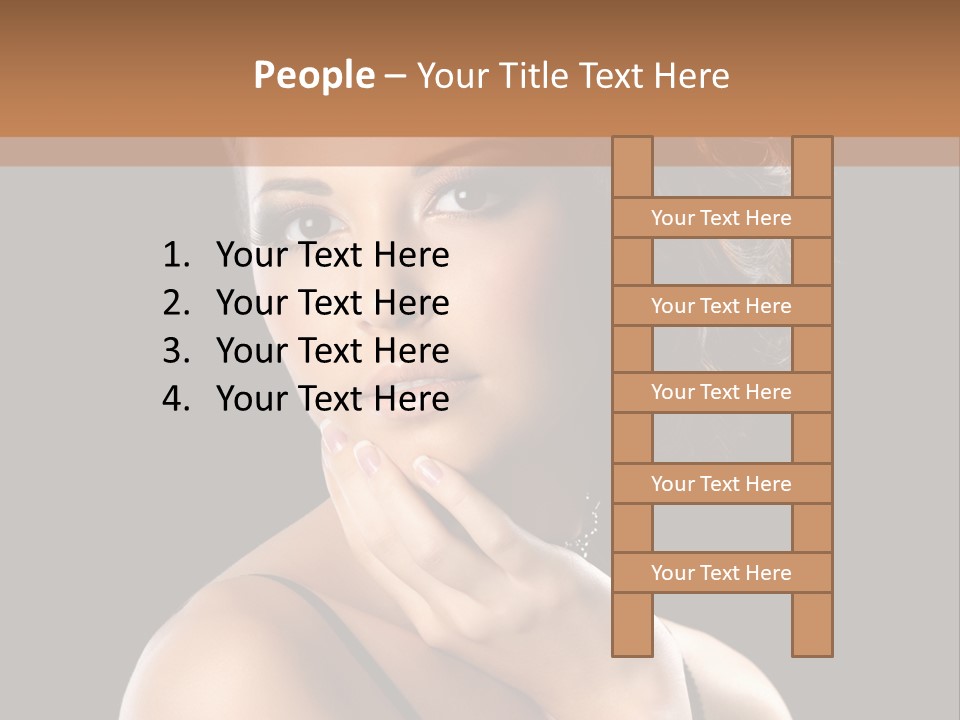 Face Eye Make Up One PowerPoint Template