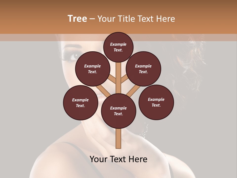 Face Eye Make Up One PowerPoint Template