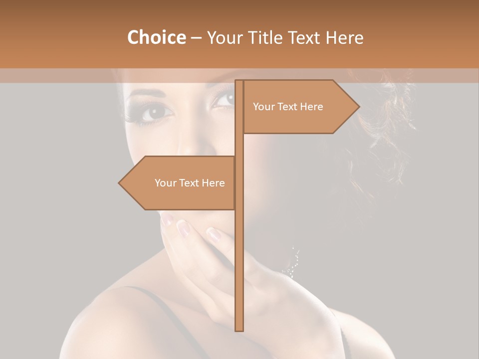 Face Eye Make Up One PowerPoint Template