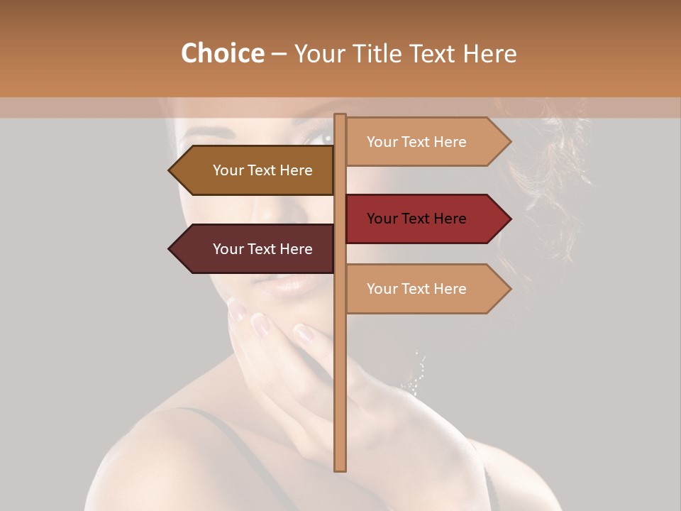 Face Eye Make Up One PowerPoint Template