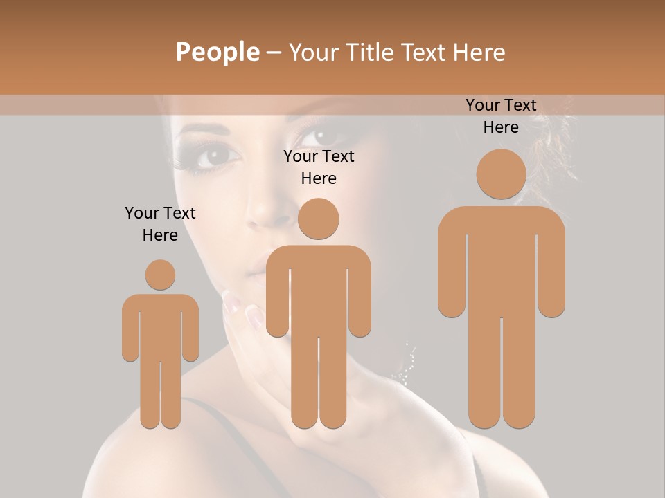 Face Eye Make Up One PowerPoint Template