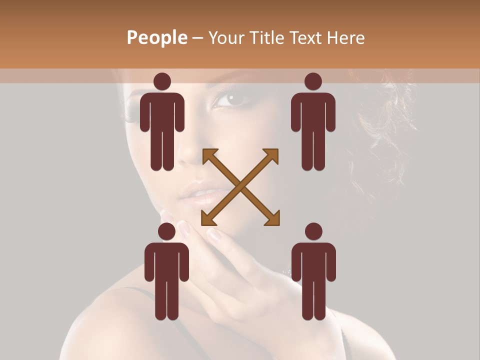 Face Eye Make Up One PowerPoint Template