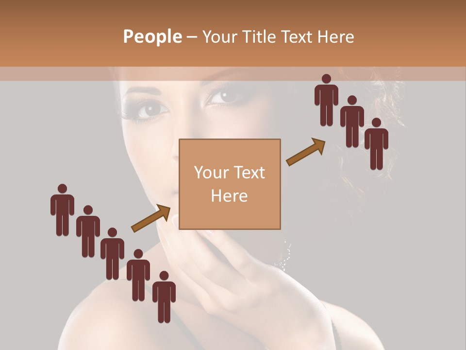 Face Eye Make Up One PowerPoint Template