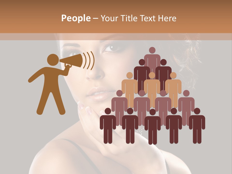 Face Eye Make Up One PowerPoint Template