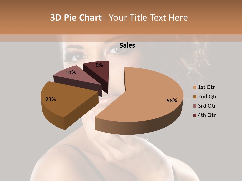 Face Eye Make Up One PowerPoint Template
