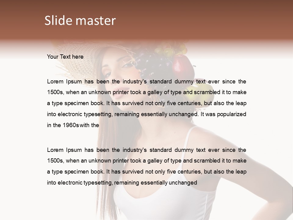 White Portrait Health Care PowerPoint Template