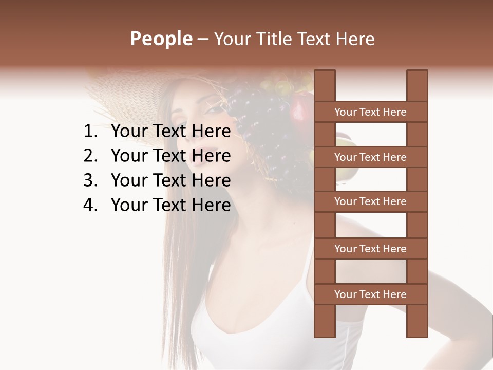 White Portrait Health Care PowerPoint Template