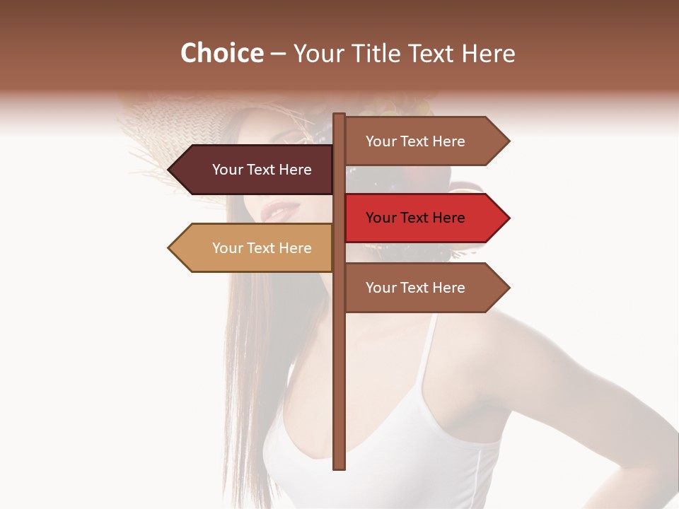 White Portrait Health Care PowerPoint Template