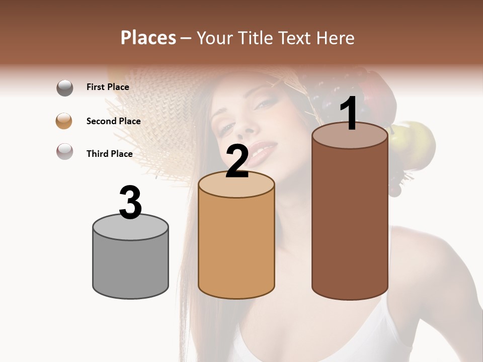 Beautiful Citrus Grape PowerPoint Template