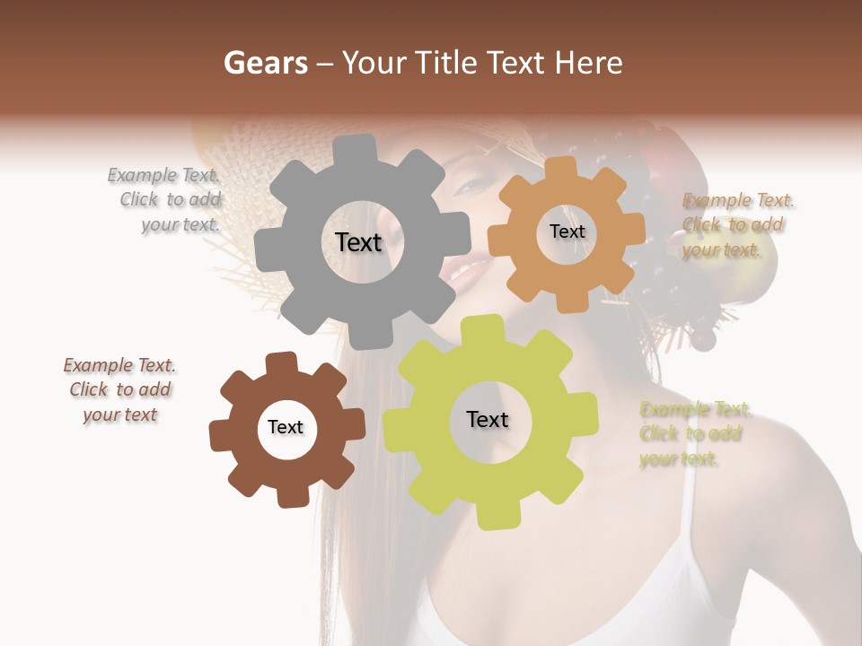 Beautiful Citrus Grape PowerPoint Template