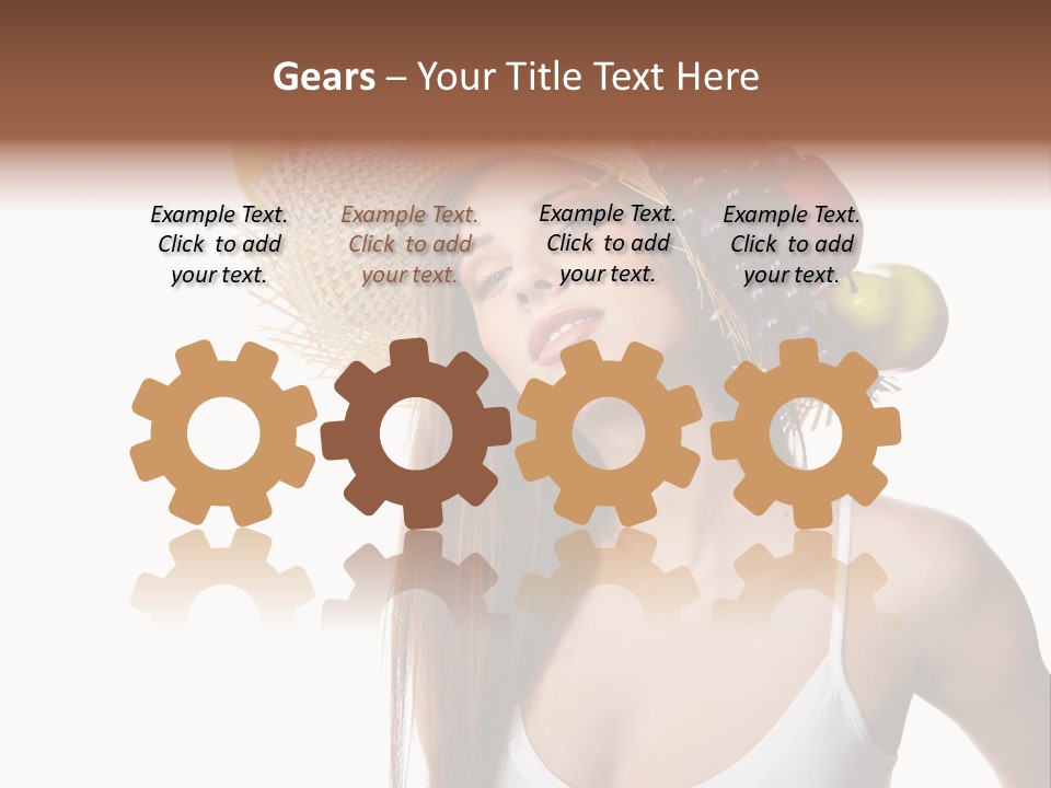 Beautiful Citrus Grape PowerPoint Template