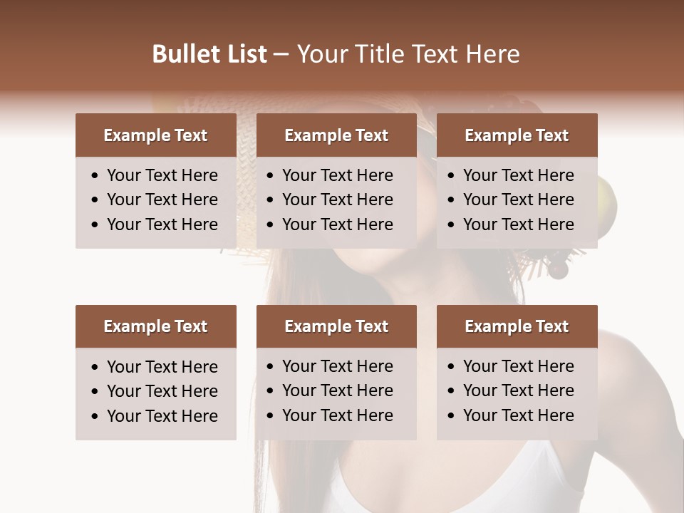 Beautiful Citrus Grape PowerPoint Template