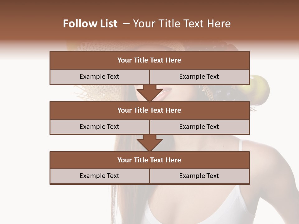 Beautiful Citrus Grape PowerPoint Template