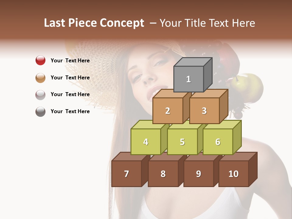 Beautiful Citrus Grape PowerPoint Template