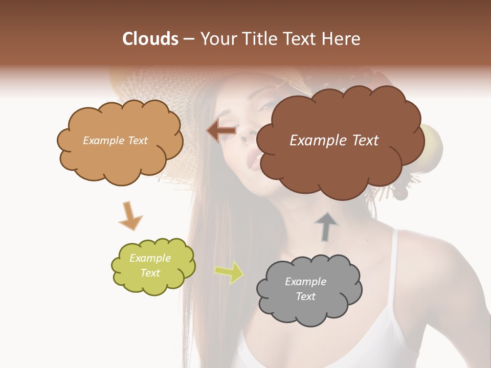 Beautiful Citrus Grape PowerPoint Template