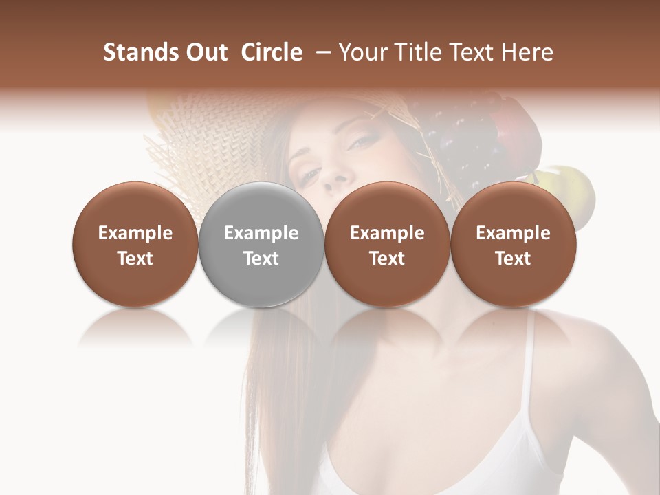 Beautiful Citrus Grape PowerPoint Template