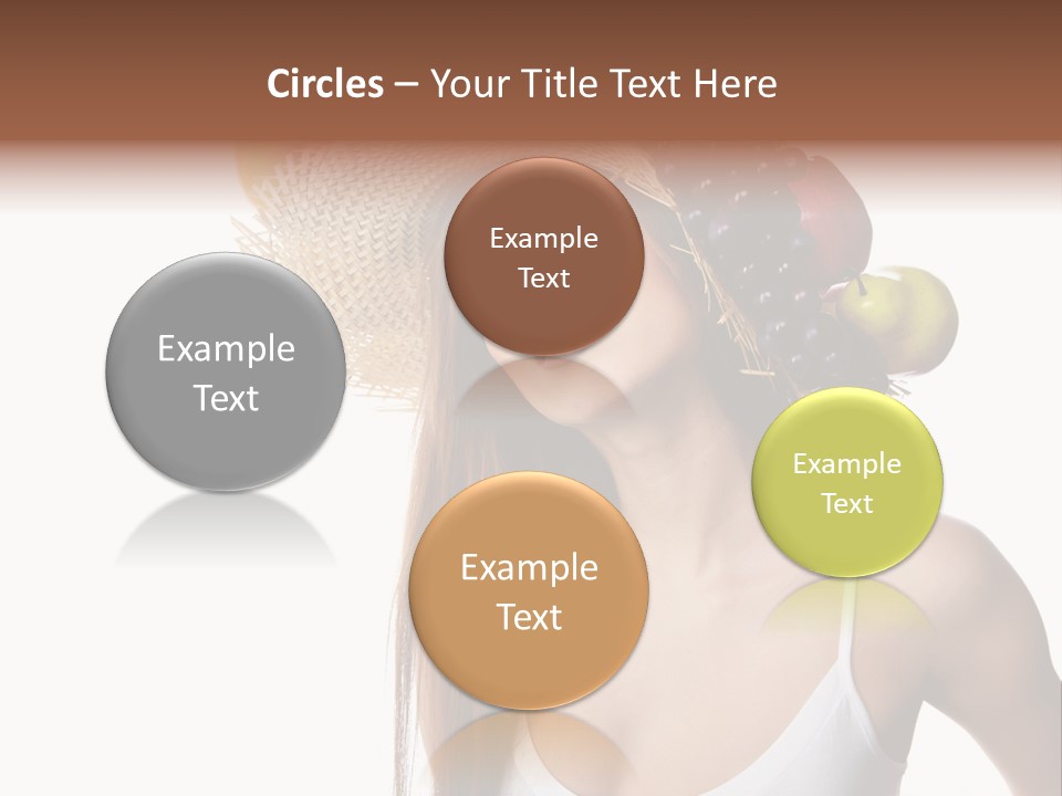 Beautiful Citrus Grape PowerPoint Template