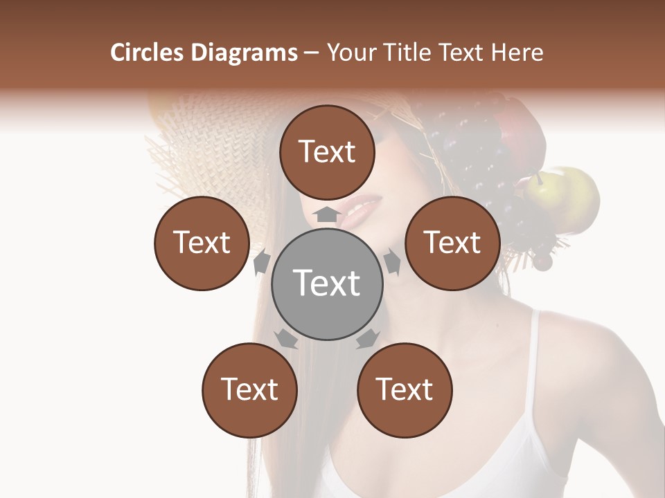 Beautiful Citrus Grape PowerPoint Template