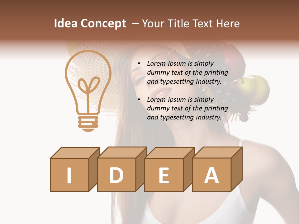 Beautiful Citrus Grape PowerPoint Template