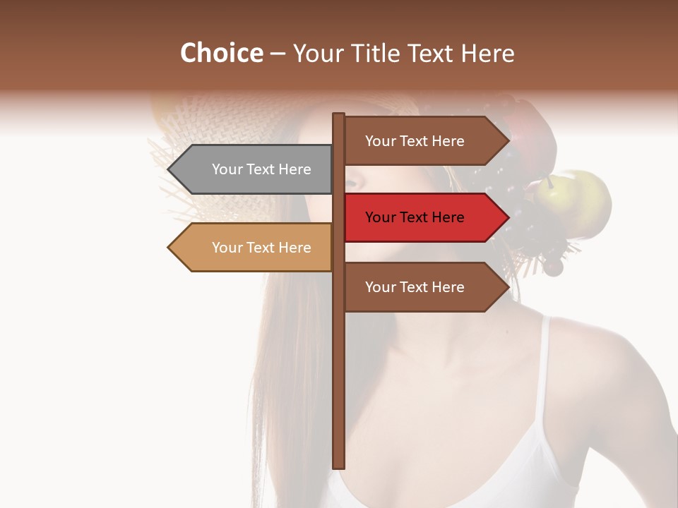 Beautiful Citrus Grape PowerPoint Template