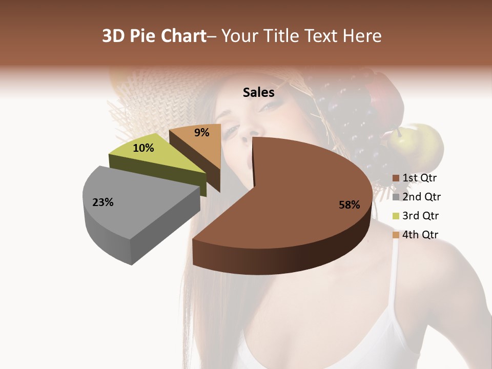Beautiful Citrus Grape PowerPoint Template