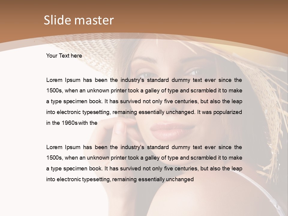 Headwear Concept Nature PowerPoint Template