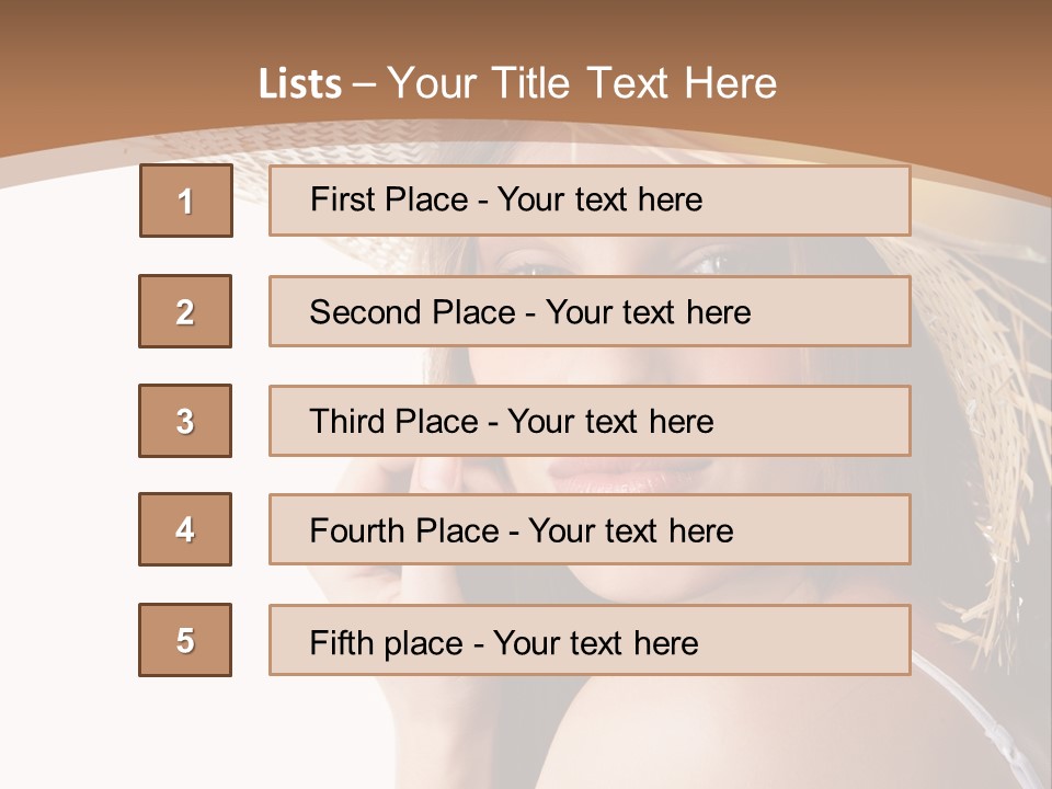 Headwear Concept Nature PowerPoint Template