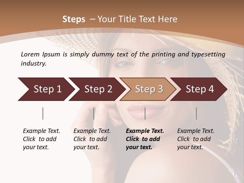 Headwear Concept Nature PowerPoint Template