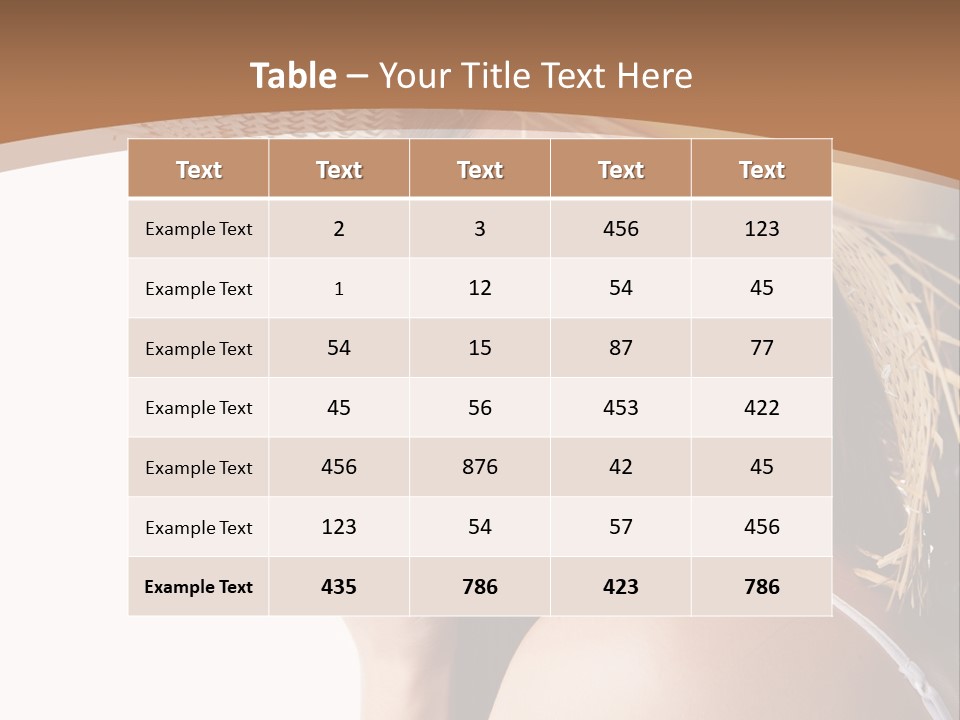Headwear Concept Nature PowerPoint Template