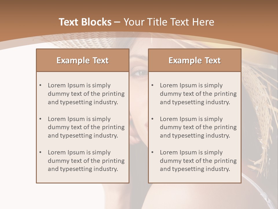 Headwear Concept Nature PowerPoint Template