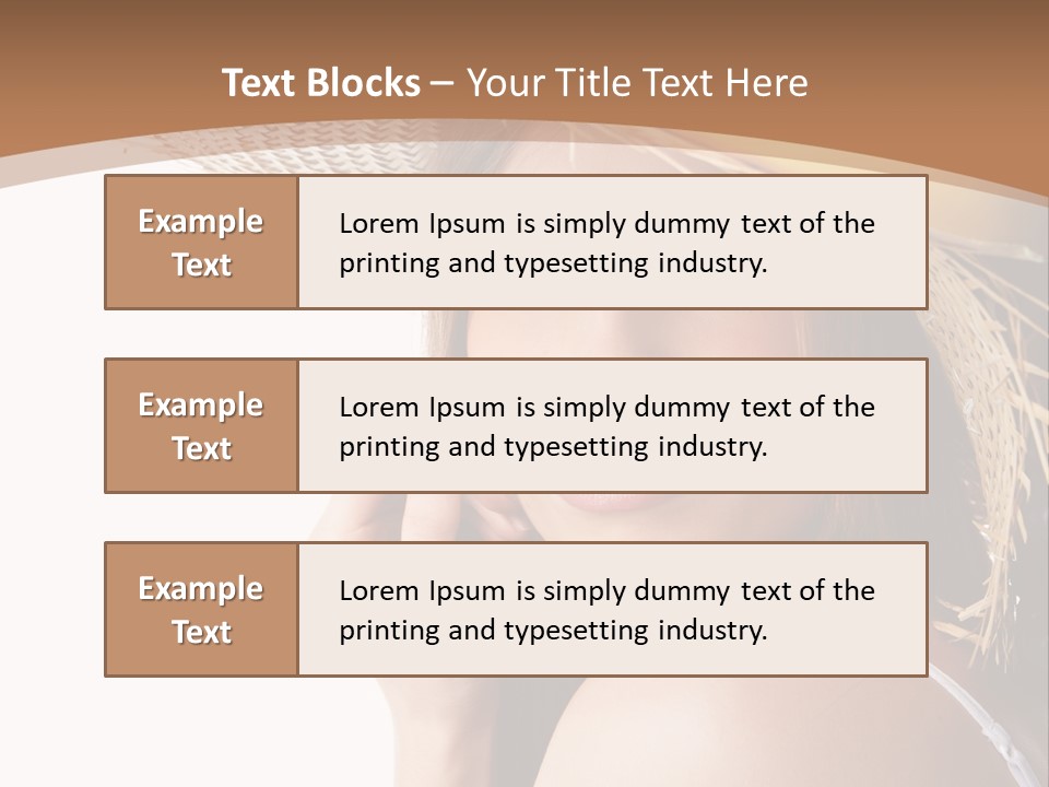 Headwear Concept Nature PowerPoint Template