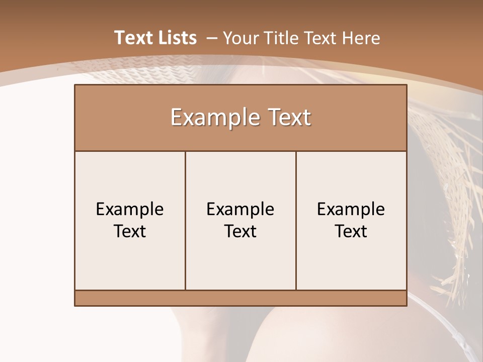 Headwear Concept Nature PowerPoint Template