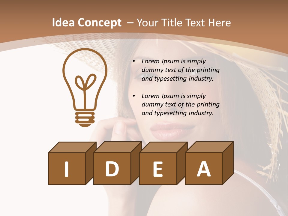 Headwear Concept Nature PowerPoint Template