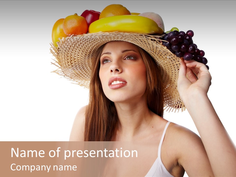 Portrait Girl Person PowerPoint Template