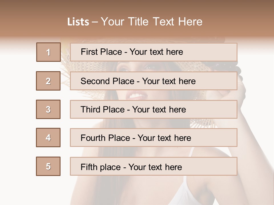 Portrait Girl Person PowerPoint Template