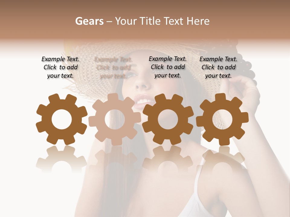 Portrait Girl Person PowerPoint Template