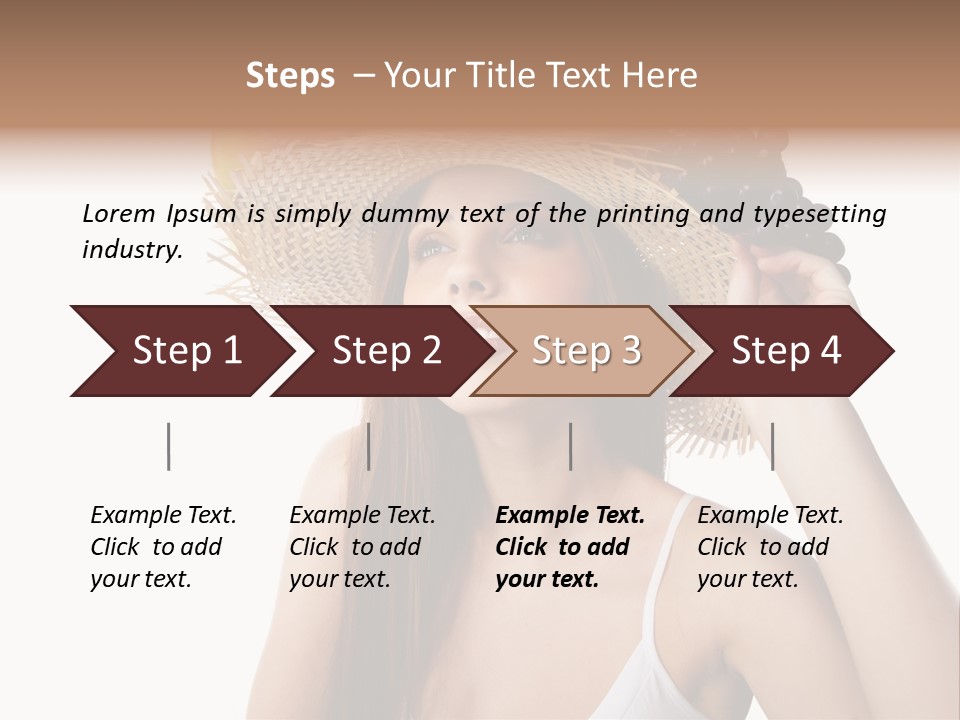 Portrait Girl Person PowerPoint Template