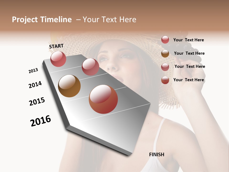 Portrait Girl Person PowerPoint Template