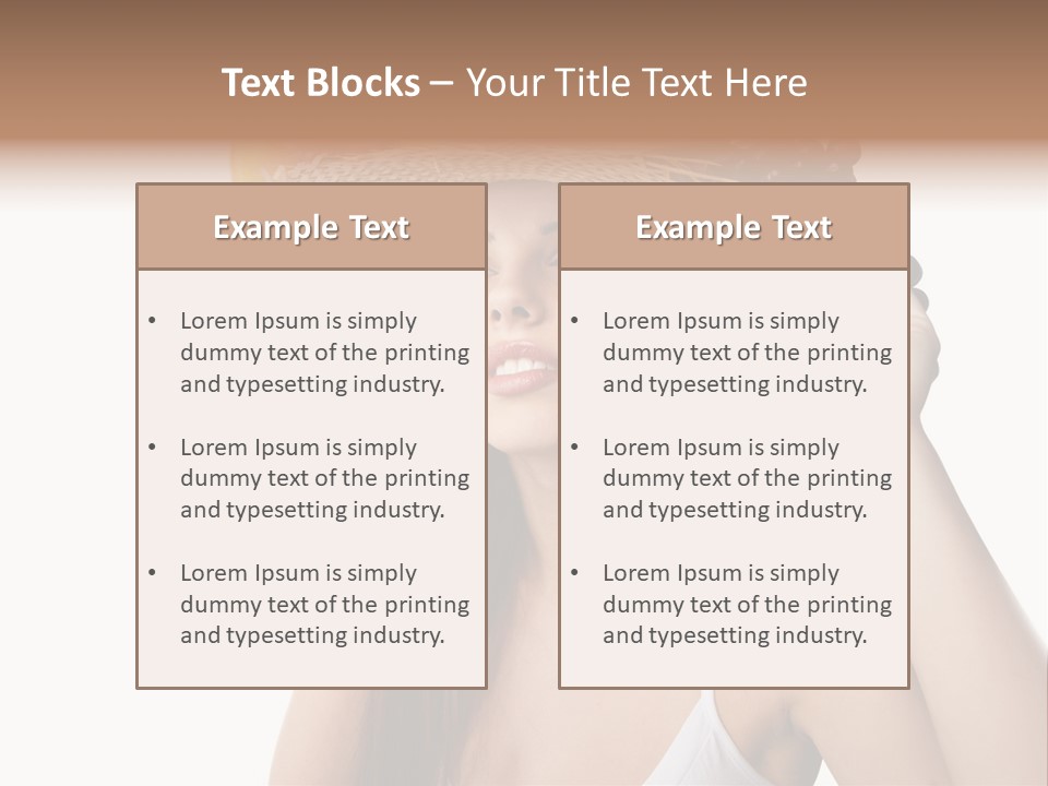 Portrait Girl Person PowerPoint Template