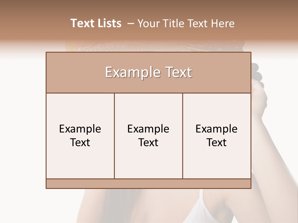 Portrait Girl Person PowerPoint Template