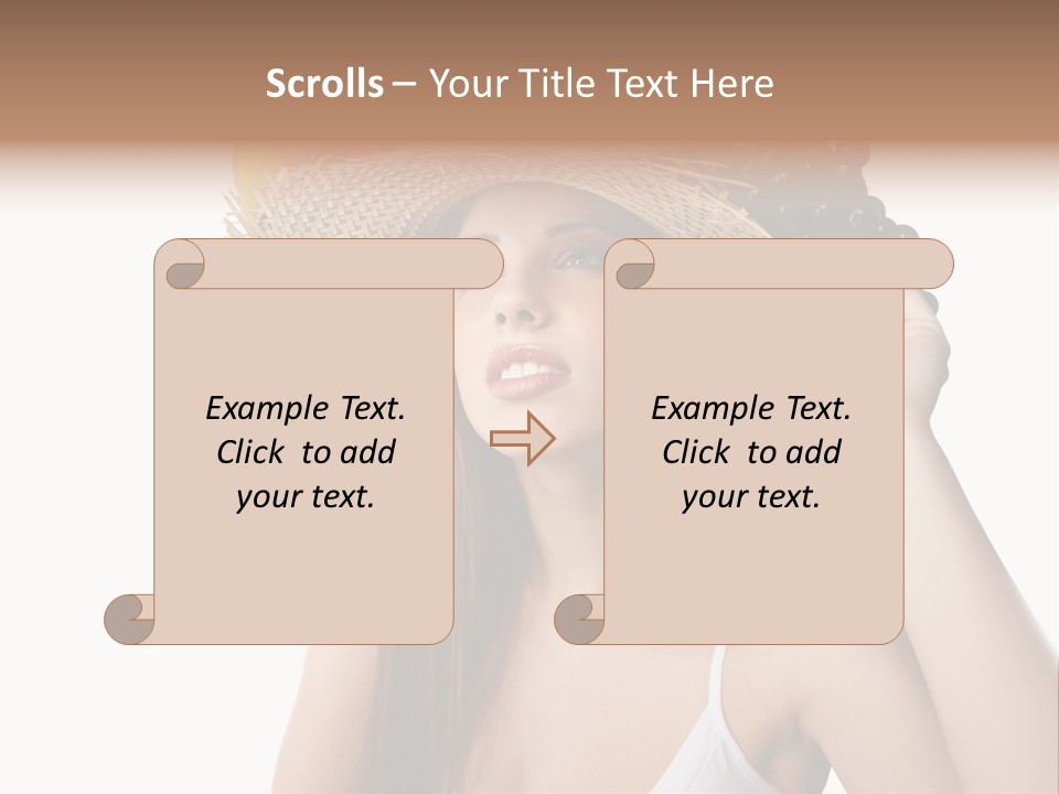 Portrait Girl Person PowerPoint Template