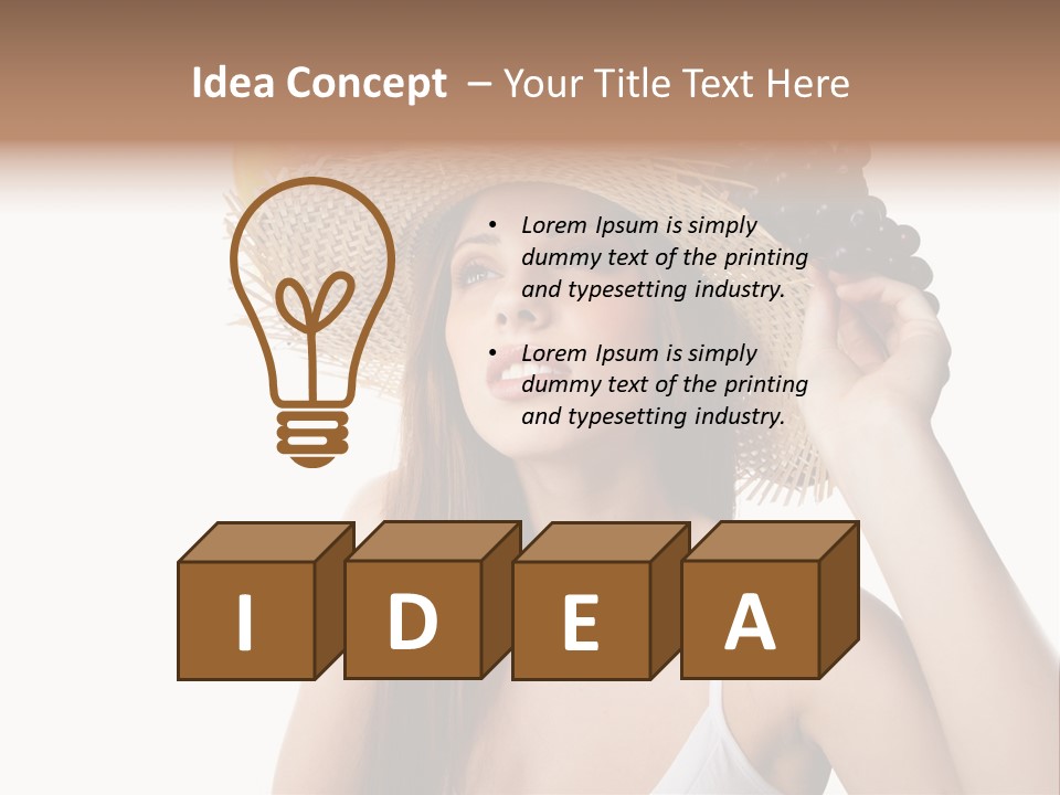 Portrait Girl Person PowerPoint Template