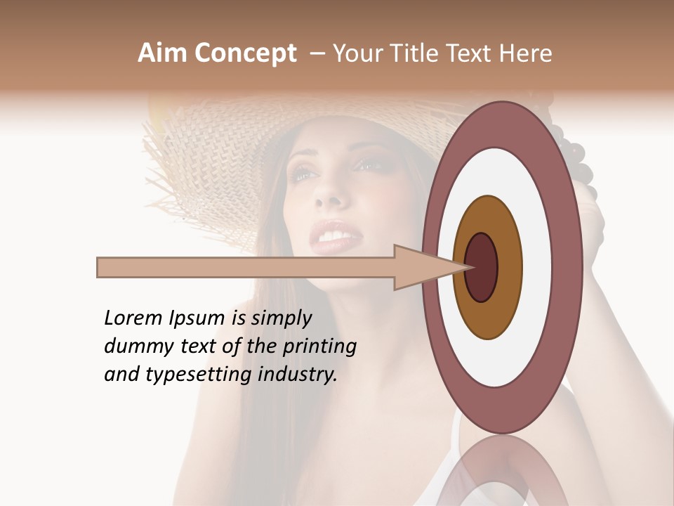 Portrait Girl Person PowerPoint Template