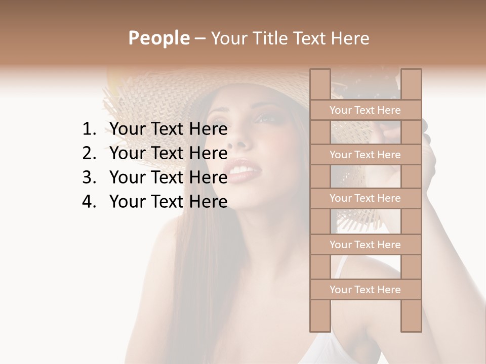 Portrait Girl Person PowerPoint Template