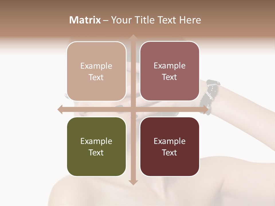 Hand Close Up Brunette PowerPoint Template