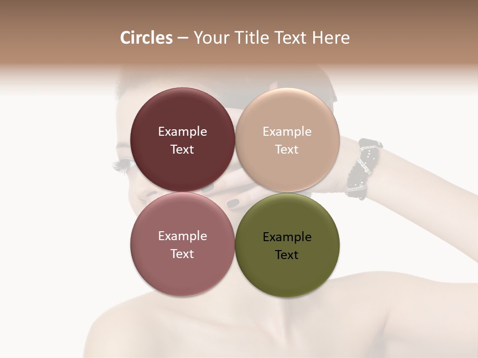 Hand Close Up Brunette PowerPoint Template