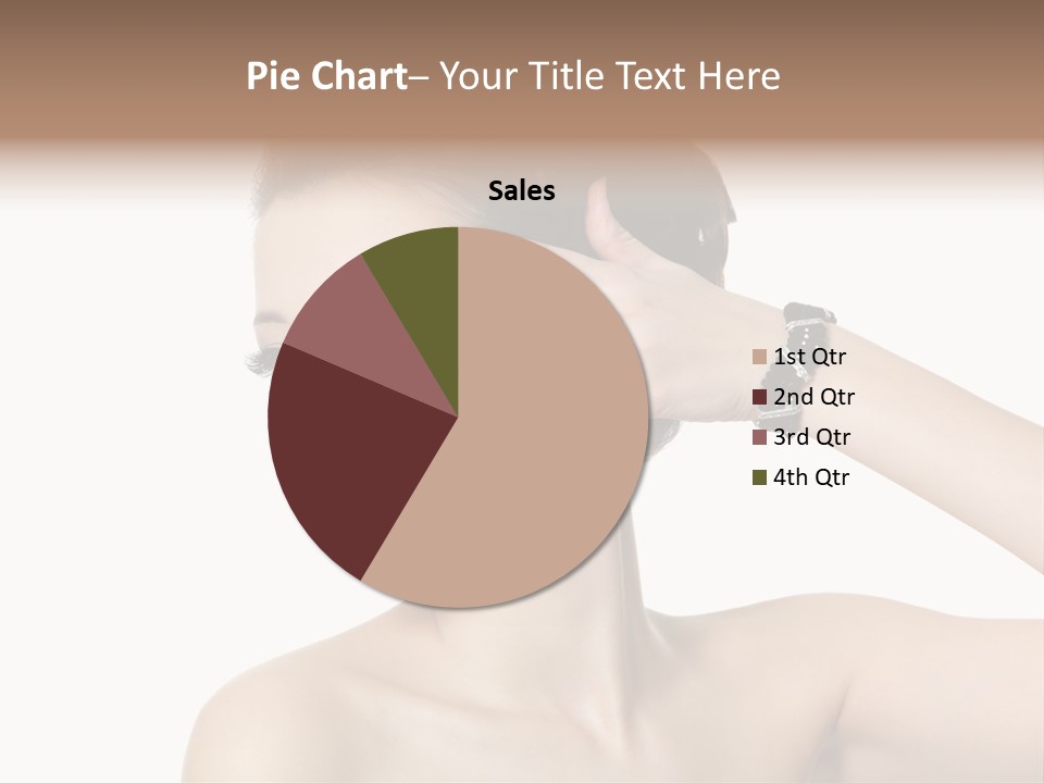 Hand Close Up Brunette PowerPoint Template