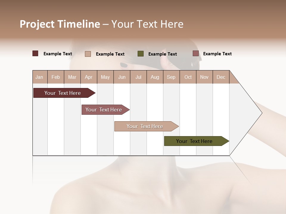 Hand Close Up Brunette PowerPoint Template