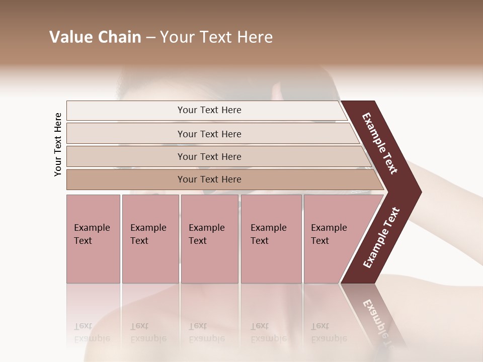 Hand Close Up Brunette PowerPoint Template